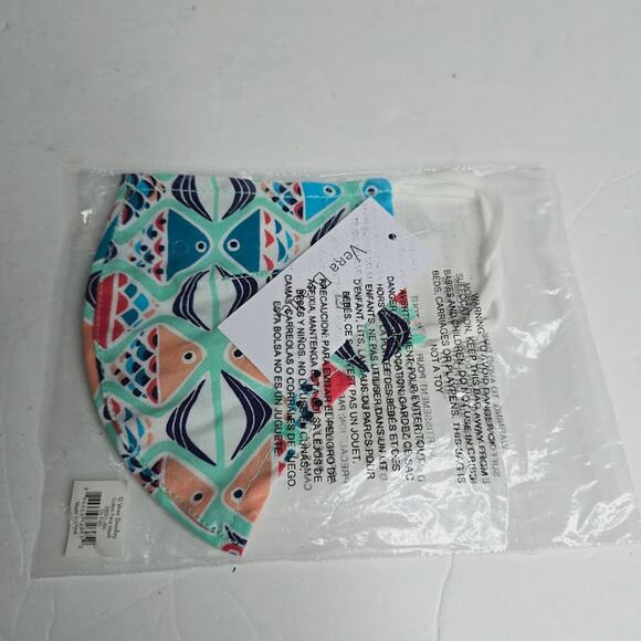 NIP Vera Bradley Cotton Face Mask With Filter Pocket Go Fish - Picture 5 of 5